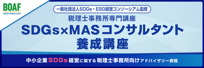 N-Academy　コンサルタント養成講座　SDGs×MAS　|税理士事務所専門講座